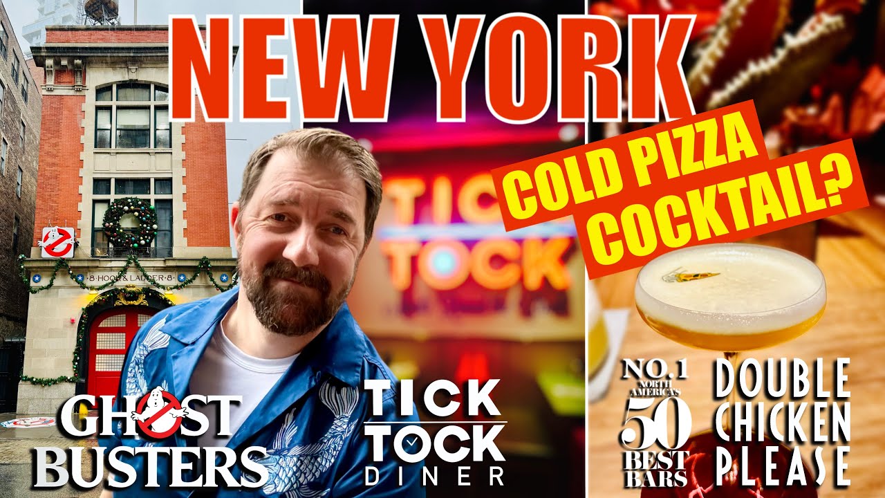 NEW YORK | Ghostbusters HQ, Double Chicken Please Bar, The Ride & Tick Tock Diner | NYC VLOG DAY 5