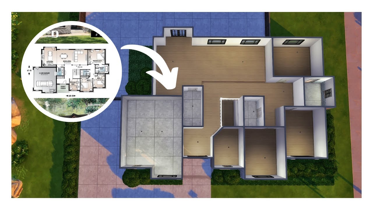 How To Use Real Floor Plans In The Sims 4 🔨 | Building Tips
