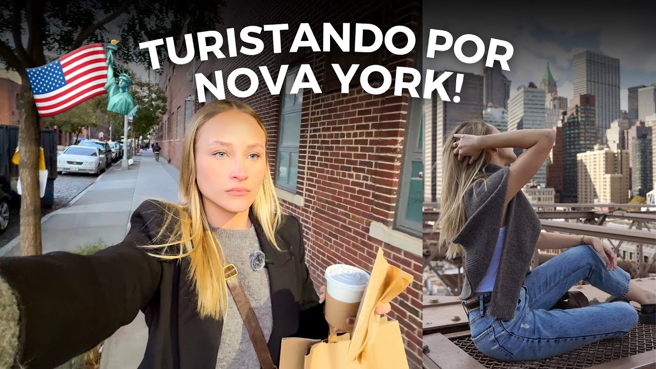 UM DIA COMIGO SOZINHA EM NOVA YORK! 🇺🇸🗽 comprinhas na Primark, rolê no Brooklyn & Dumbo, dicas e mt+