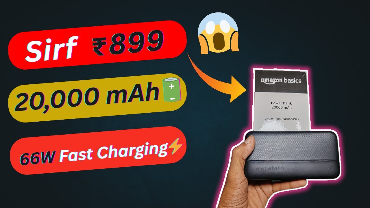 Amazon Basics 20,000mAh 66W Power Bank 😱 Sirf ₹899! | Honest Review