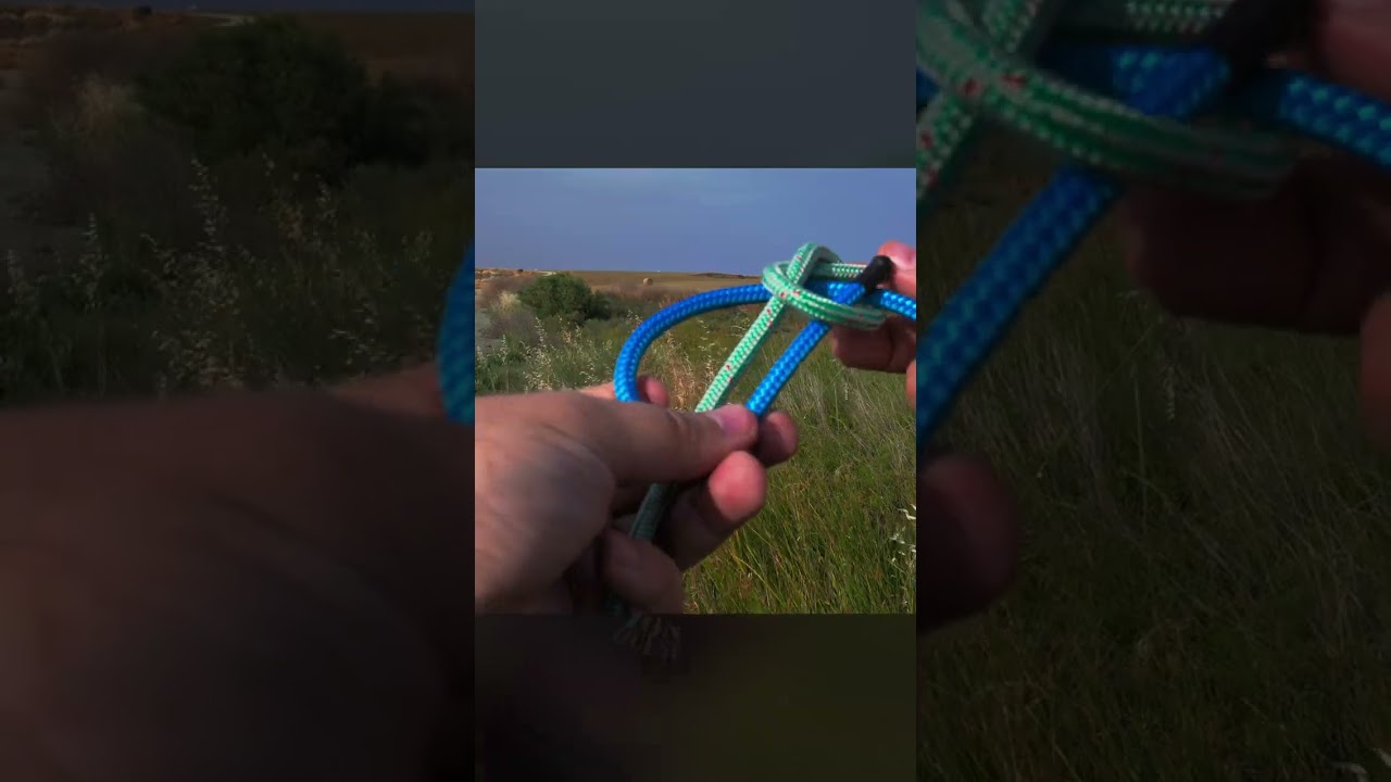 Connecting Knots Rope Connection Method  7 #satisfying #survival #bushcraft
