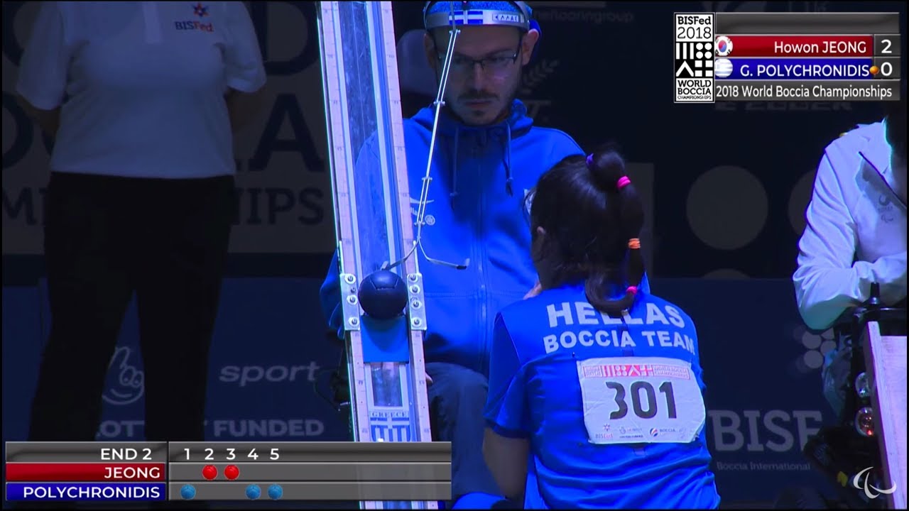 Polychronidis' comeback in the Final of the Boccia World Championships 2018