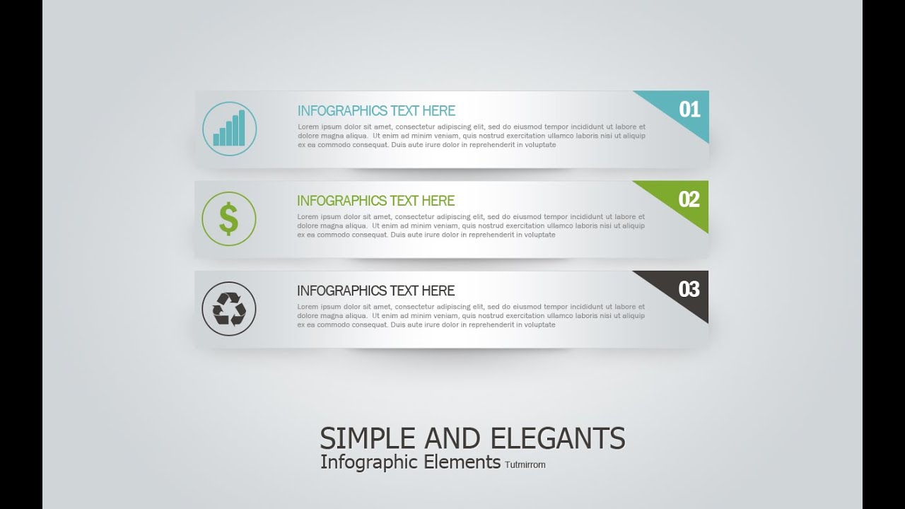 Photoshop Tutorial Graphic Design | Infographic Simple And Elegant