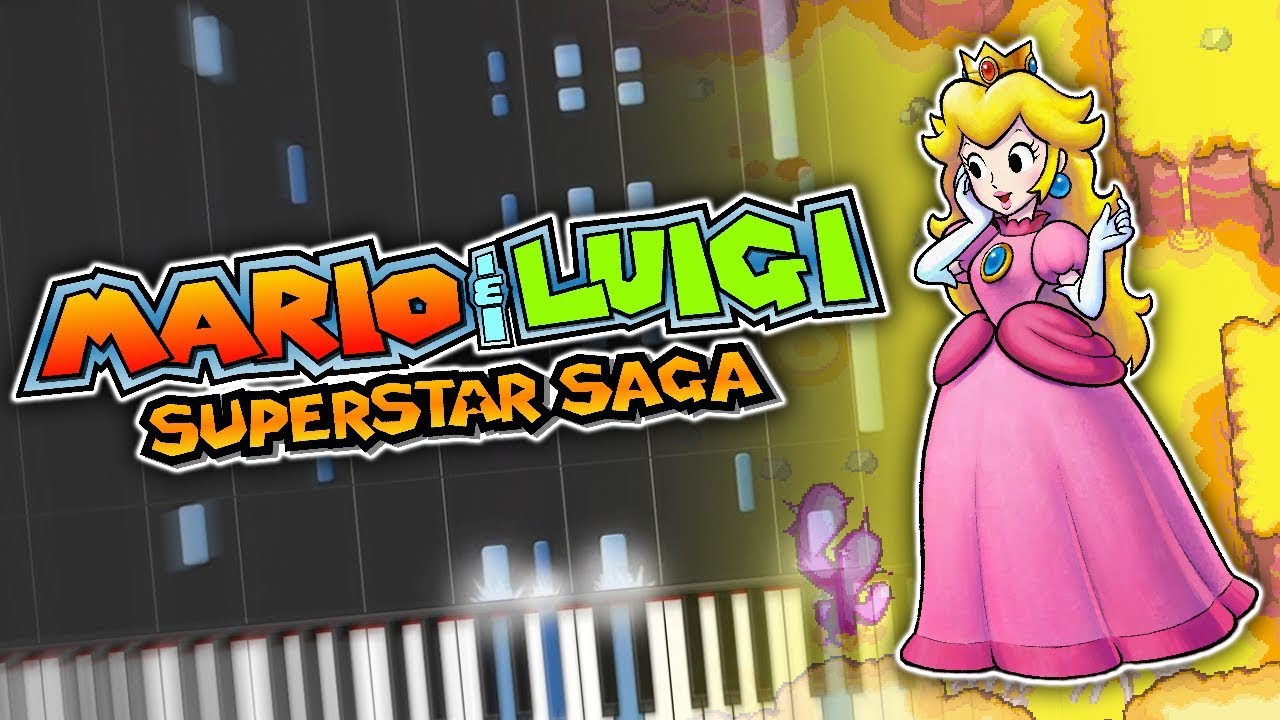 Mario & Luigi Super Star Saga Teehee Valley Piano Tutorial Synthesia