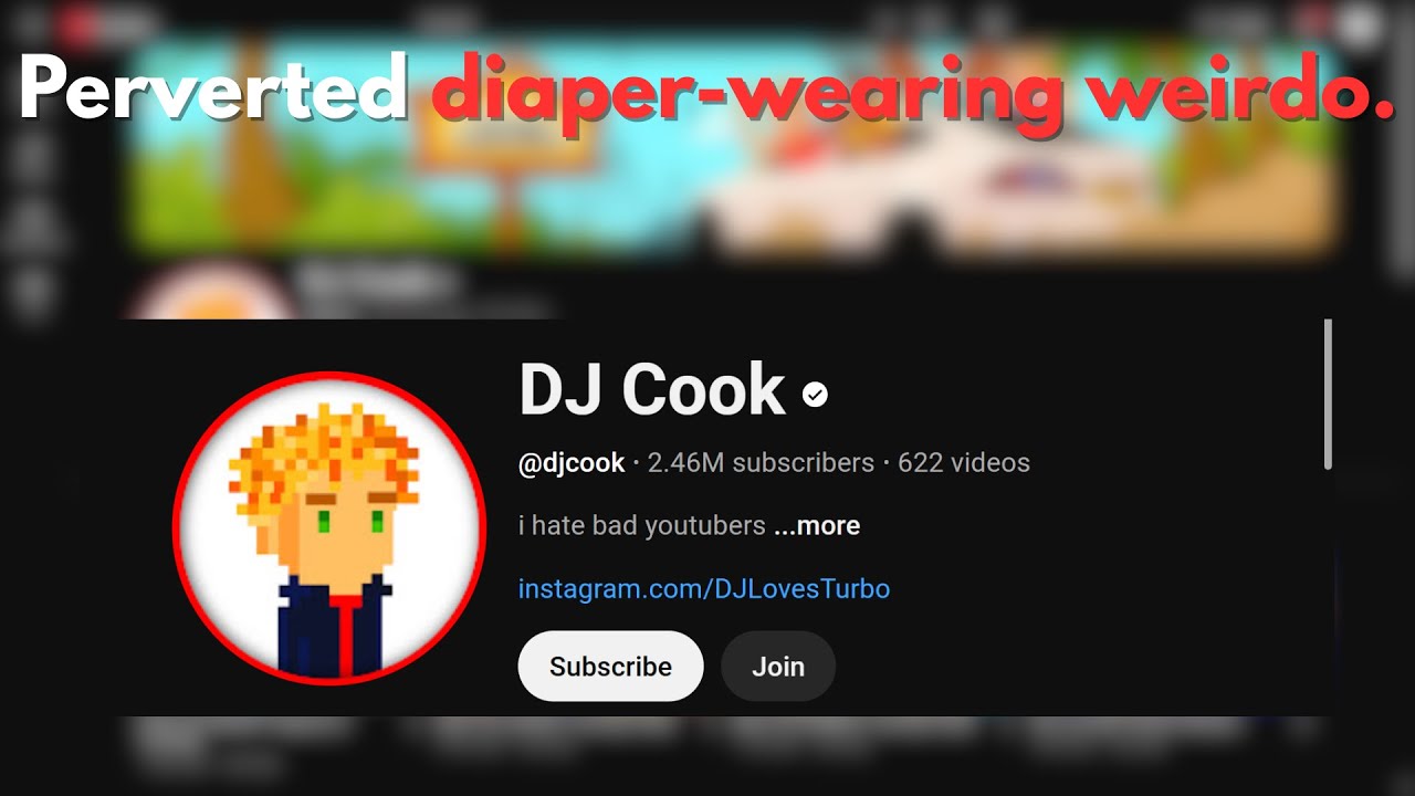 DJ Cook is a creepy weirdo.