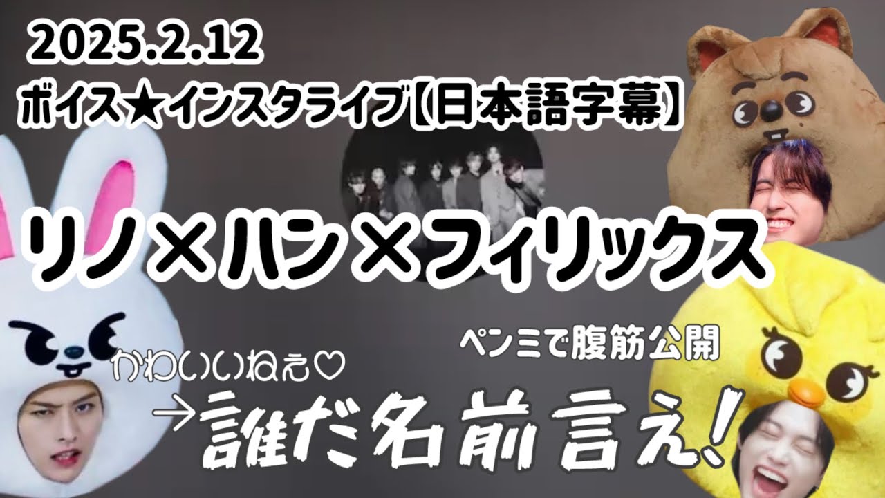 【日本語字幕】STAY5期は蚊です。味噌が味噌味噌してた。リノ、ハン、フィリックスの喋り倒しボイスインスタライブ★ stray kids/スキズ/ストレイキッズ