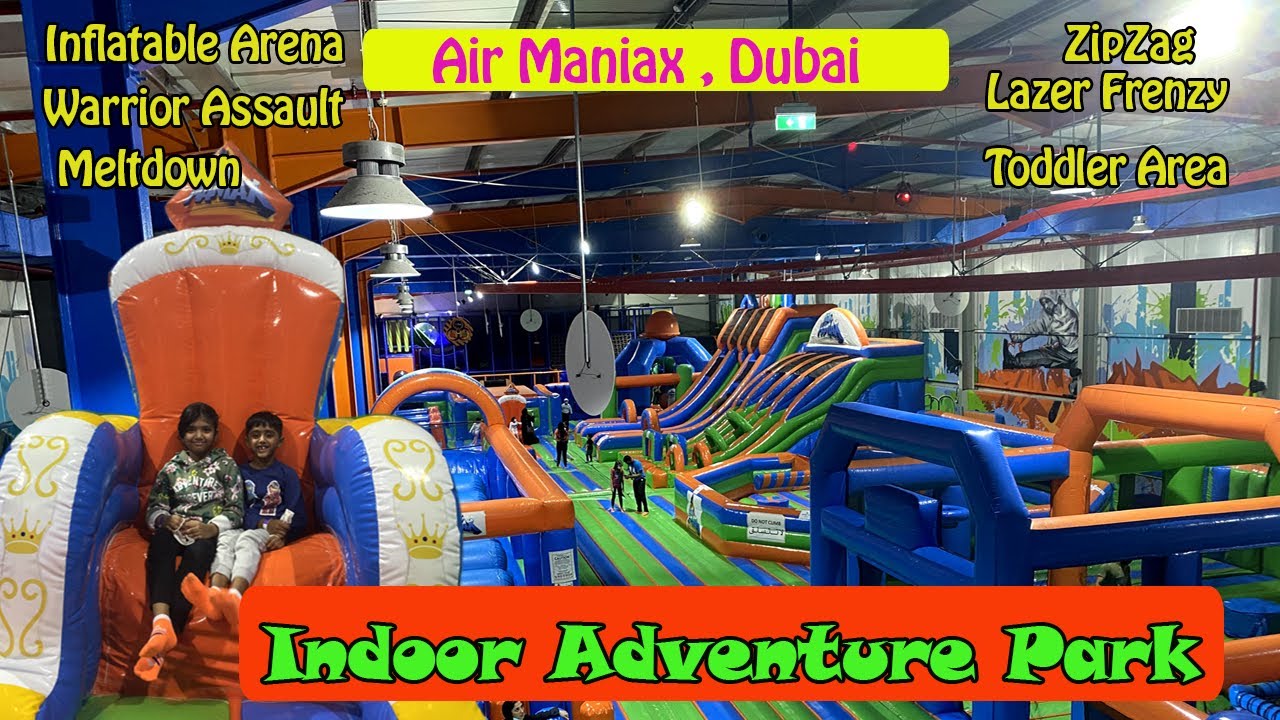 Air Maniax Adventure Park Dubai | Kids Play Area | My Dubai Visit | Travel Vlog | Kids Vlog | ZipZag