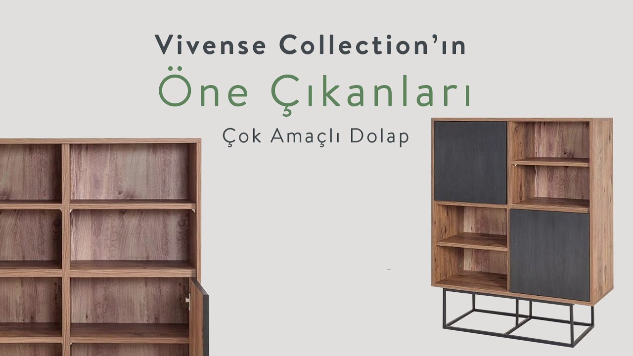Vivense Collection II &Ouml;ne &Ccedil;ıkanlar II &Ccedil;ok Ama&ccedil;lı Dolap