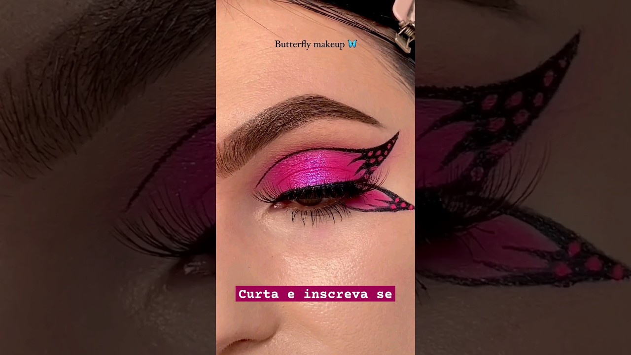 Olhos de borboleta 🦋 #make #maquiagem #makeup