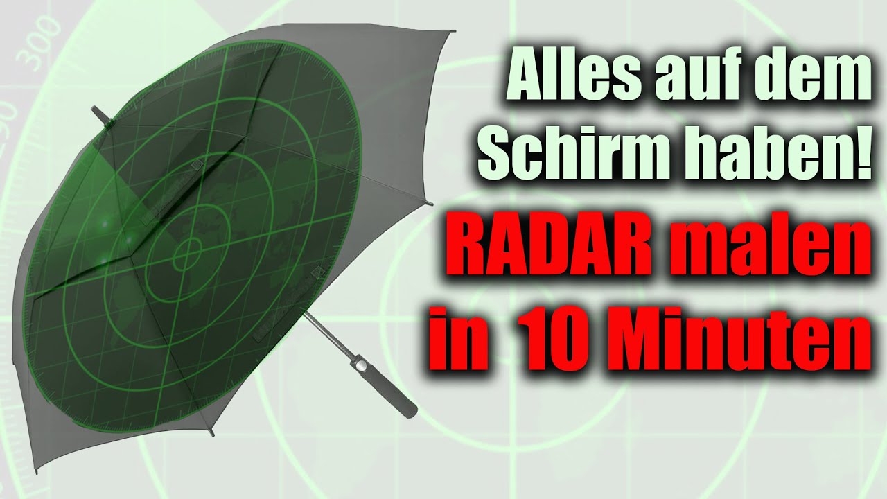 Keine Angst vorm Radarschirm-Malen. Sind grün aber nicht giftig ;-)