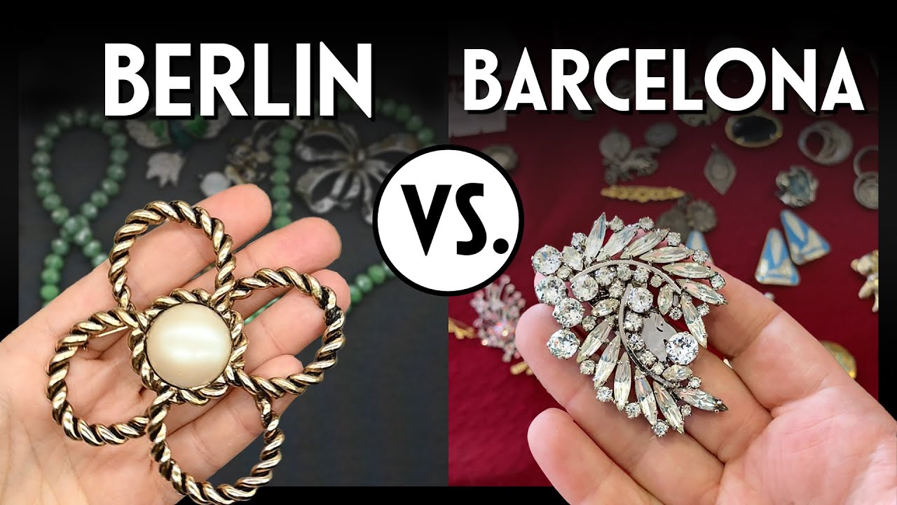 Berlin vs. Barcelona: Flohmarkt Funde. Wer hat den schönsten Vintage-Schmuck?