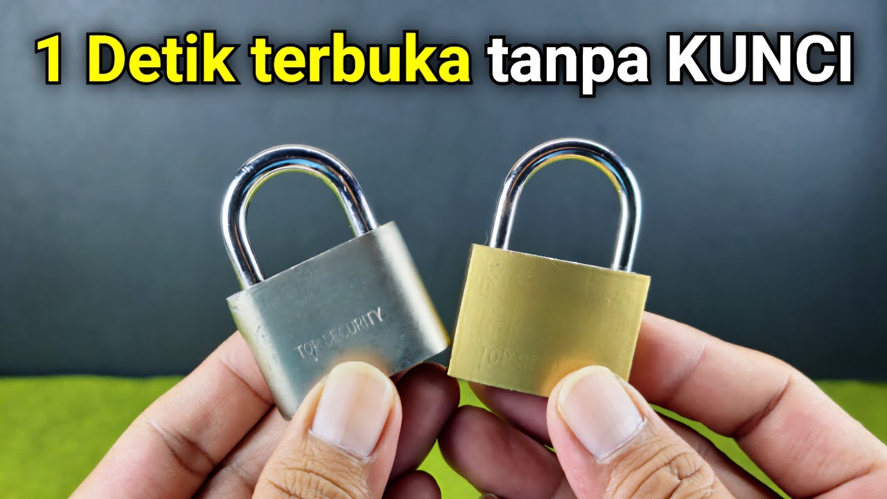 ILmu Gratis‼️Cara membuka gembok tanpa KUNCI