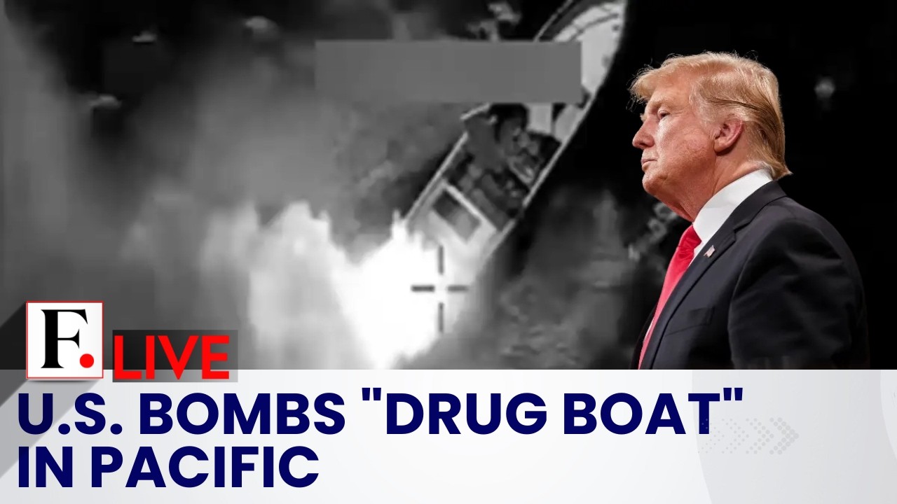 LIVE: US Military Bombs Alleged Drug Smuggling Vessel In Pacific, 2 Killed | Firstpost Live
