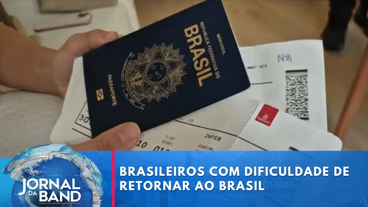 Veja o drama de brasileiros no Oriente Médio | Jornal da Band