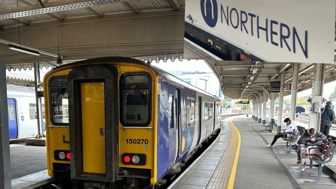 Northern Class 150 Trains Meadowhall to Sheffield Rail Ride