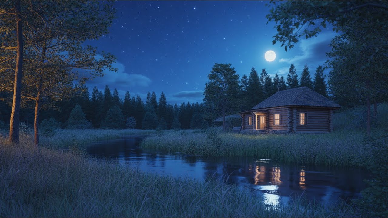 Crickets and Frogs at Night 💤 | Relaxing Nature Sounds for Sleeping All Night Long