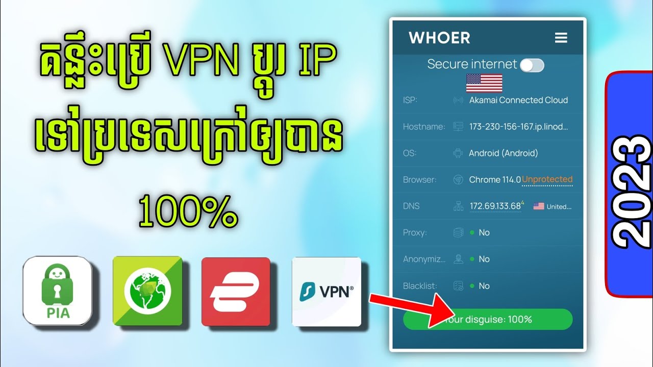 វិធីក្នុងការប្រើប្រាស់ VPN ទទួលបាន IP ក្រៅប្រទេស 100%