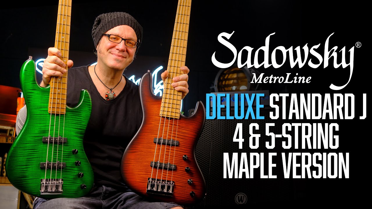 NEW! SADOWSKY MetroLine DELUXE Standard J 4- & 5-String | Maple Fingerboard | Demo w. Lars Lehmann
