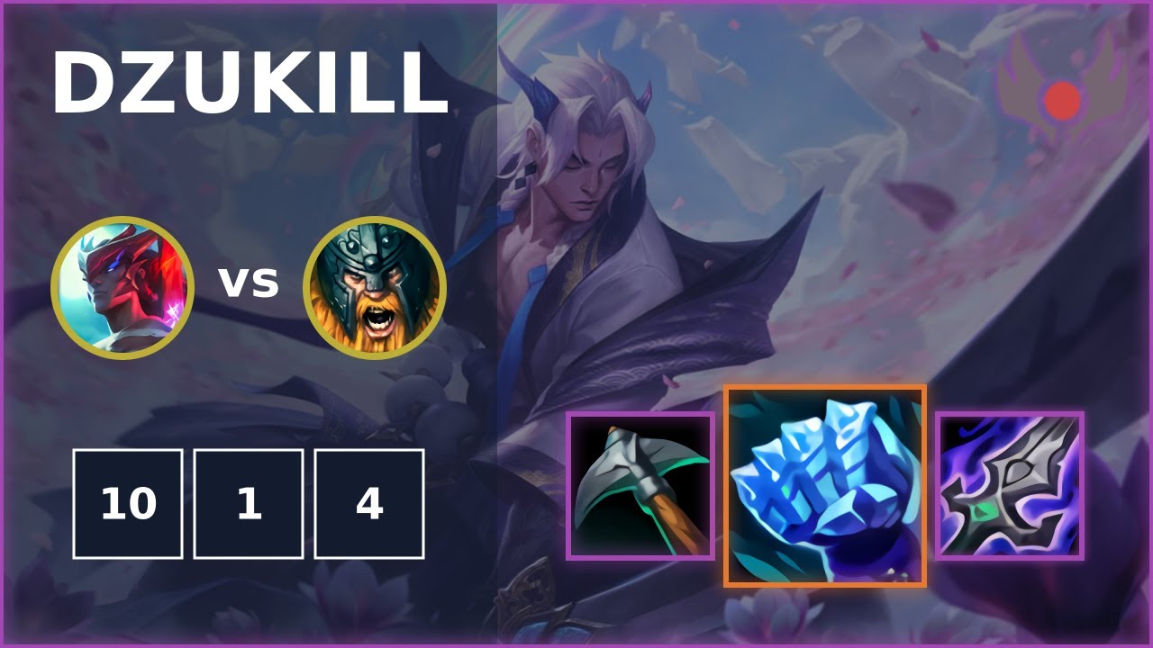 [ Dzukill ] Yone TOP vs Olaf | EUW GRANDMASTER | LOL Season 2022