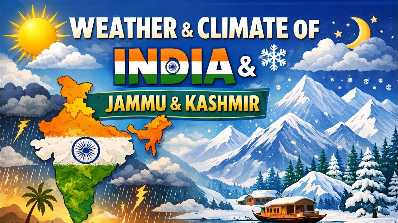 India’s Weather & Climate Explained | Jammu & Kashmir | Exam Special.JKSSB|JKPSC|SSC|UPSC