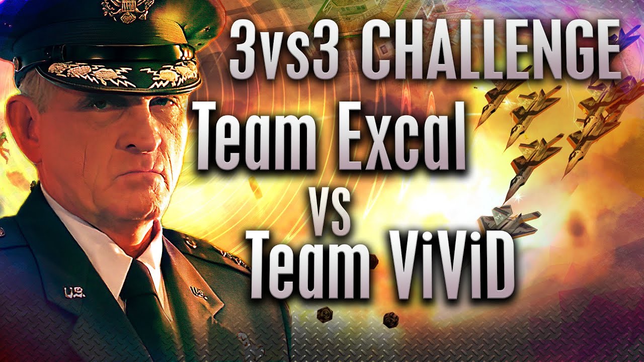 $75 3v3 Challenge: Team ExCaL vs Team ViViD - Challenge by Badder | C&C Generals Zero Hour