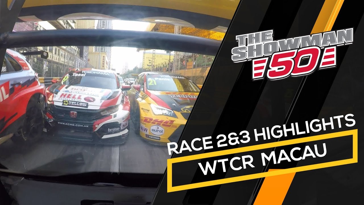 WTCR Macau race 2 and 3 highlights with Tom Coronel in the Cupra TCR