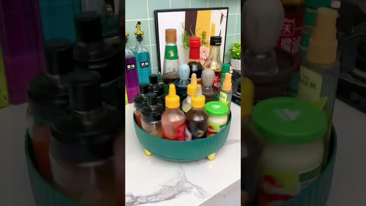 Rotatable kitchen spice box！#shorts #spice #kitchen