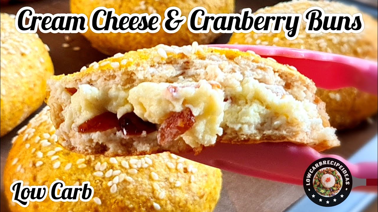 LOW CARB CREAM CHEESE CRANBERRY BUNS