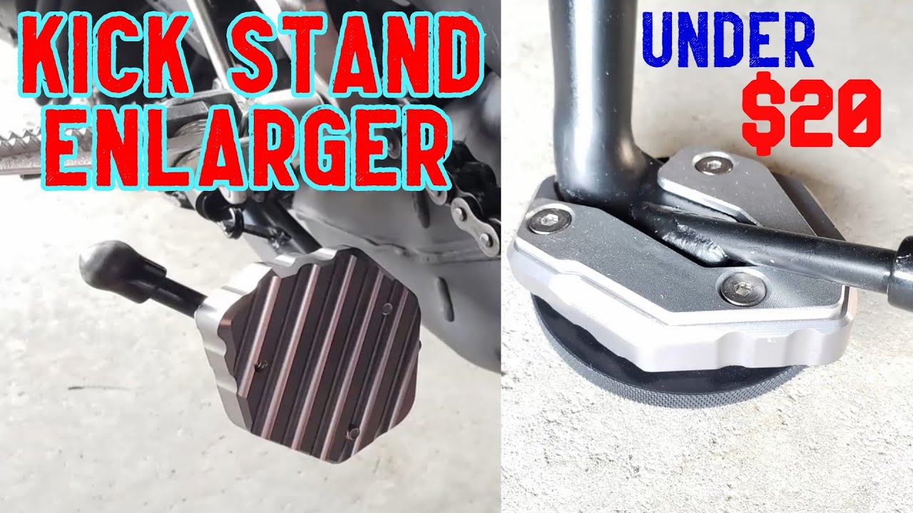 MOTORCYCLE KICKSTAND FOOT ENLARGER