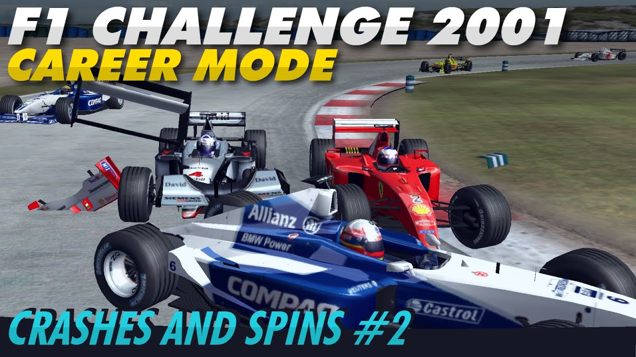 F1 Challenge 2001 CRASHES AND SPINS (2/2)