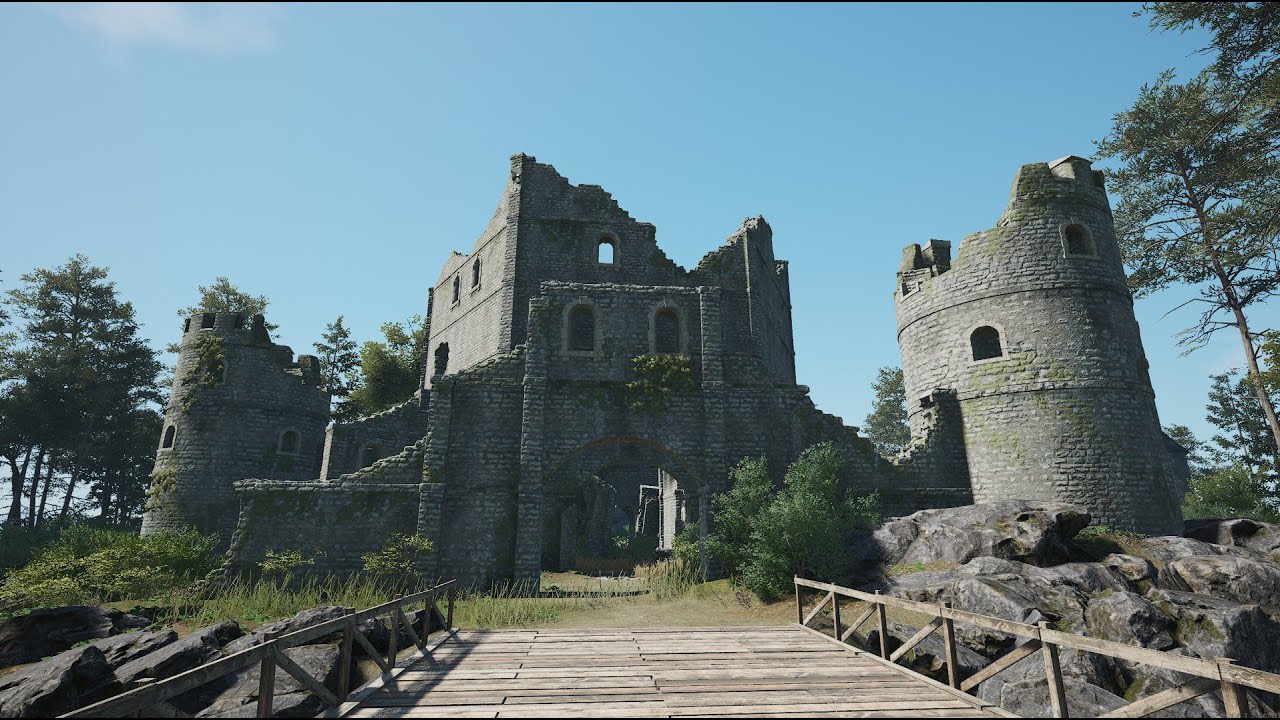 This run -down castle is beautiful... - SCUM 1.0 (Single Player) - Episode 9