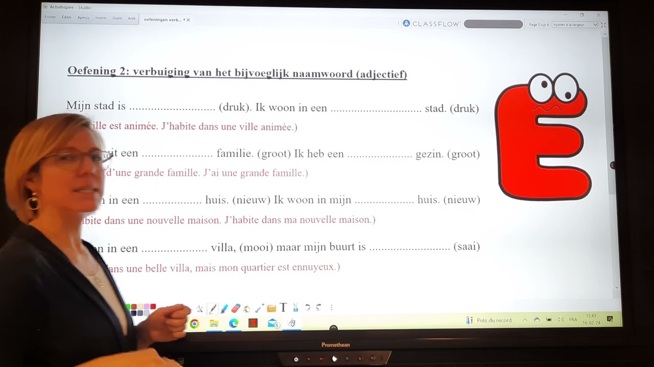 remédiation 16 exercices sur l'accord de l'adjectif en néerlandais