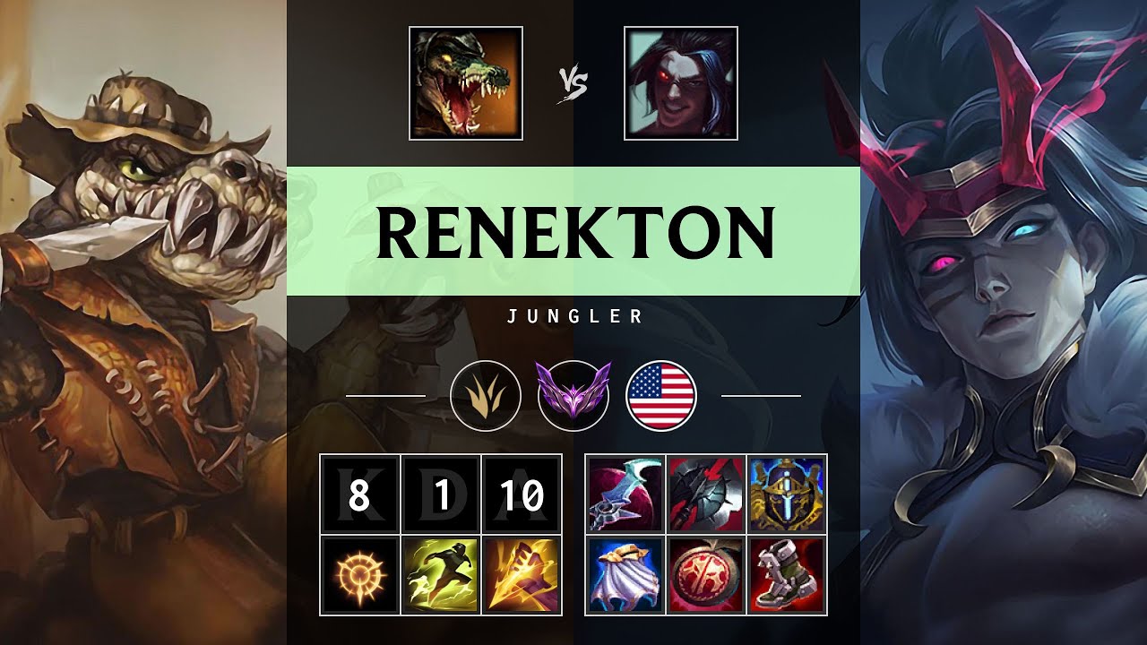 Renekton Jungle vs Kayn - NA Master Patch 25.20