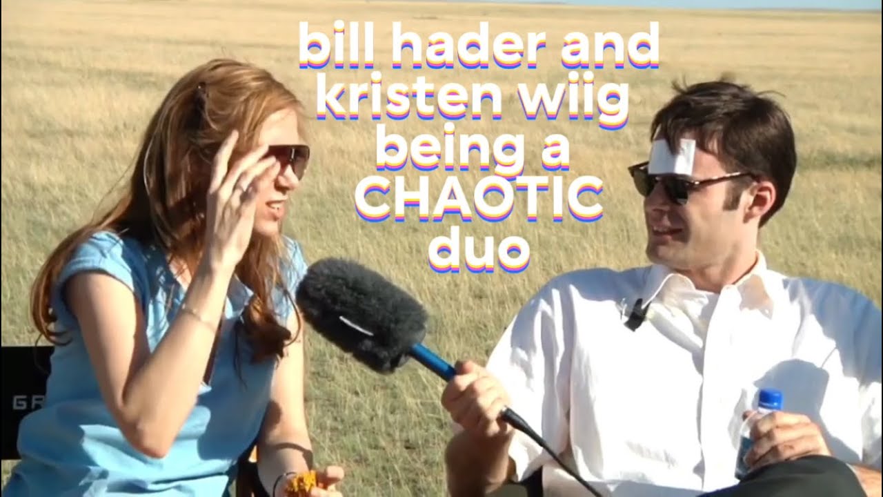 bill hader and kristen wiig being a CHAOTIC duo