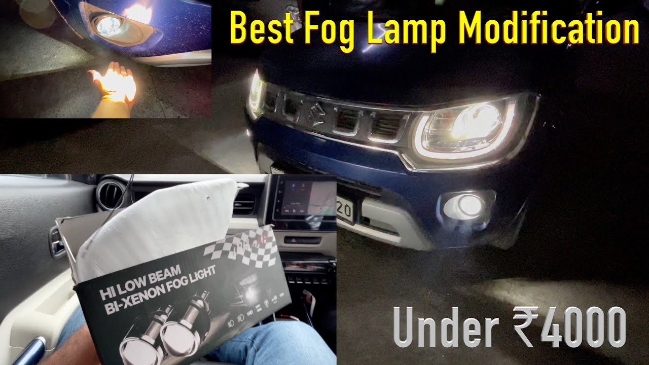 Fog Lamp में तो ये ही Projector लगवाना Only ₹4000 With 200w LED | Ignis Fog Lamp Modification |