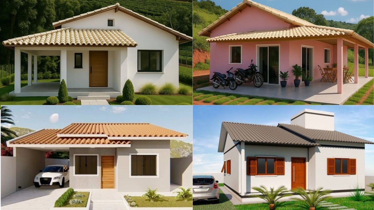 20 IDEIAS DE CASAS COM TELHADO APARENTE | Fachadas de Casas com Telhado Aparente | Telhado Colonial