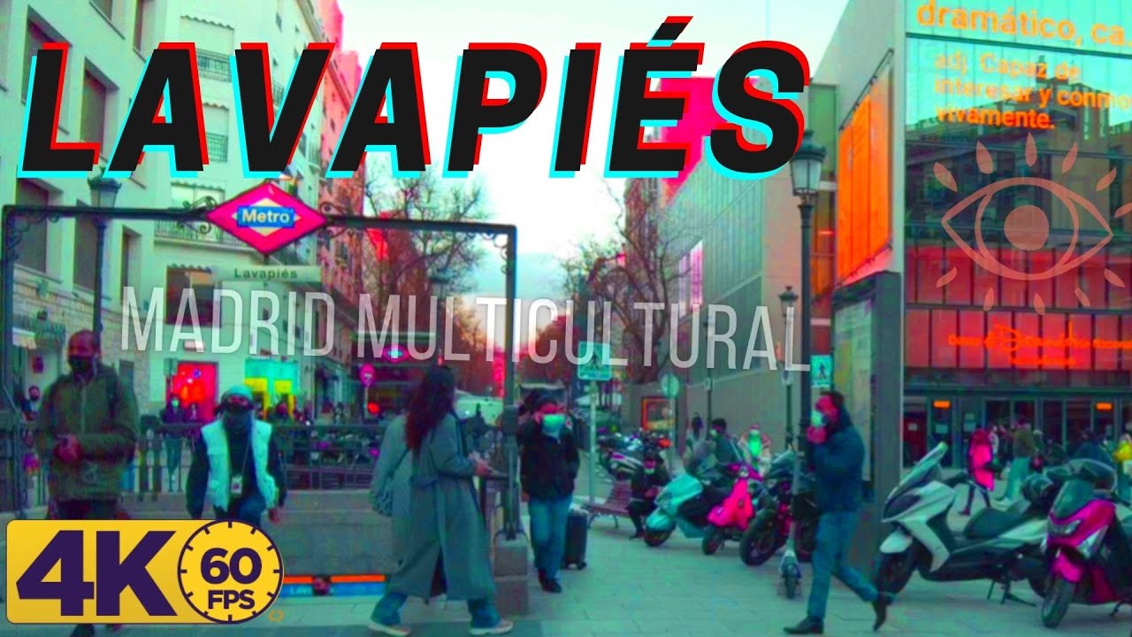 LAVAPIÉS, ᴜɴ PASEO MULTICULTURAL ᴅᴇsᴅᴇ SOL (MADRID WALK) 【4K】
