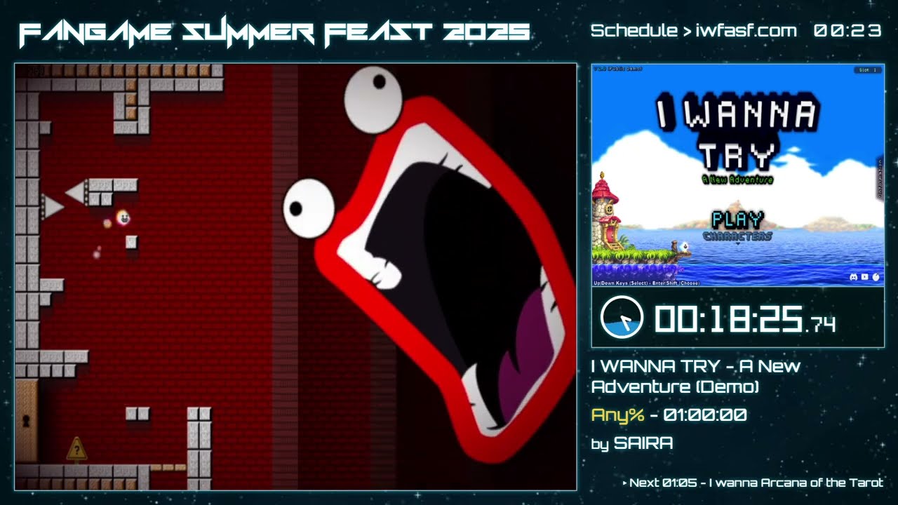 【FASF2025】Run 11 -  I WANNA TRY - A New Adventure Demo Any% by SAIRA