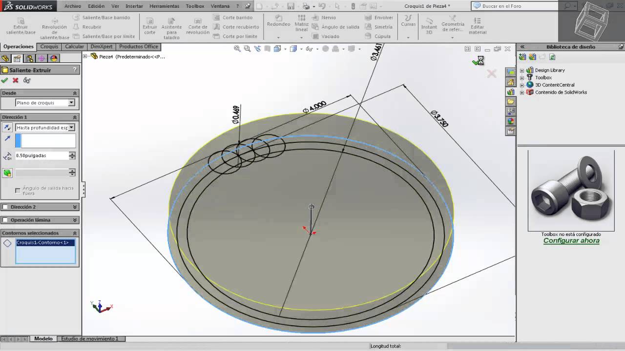 Engrane recto en Solidworks  Como hacer un engrane en Solidworks  Formulas para engranes