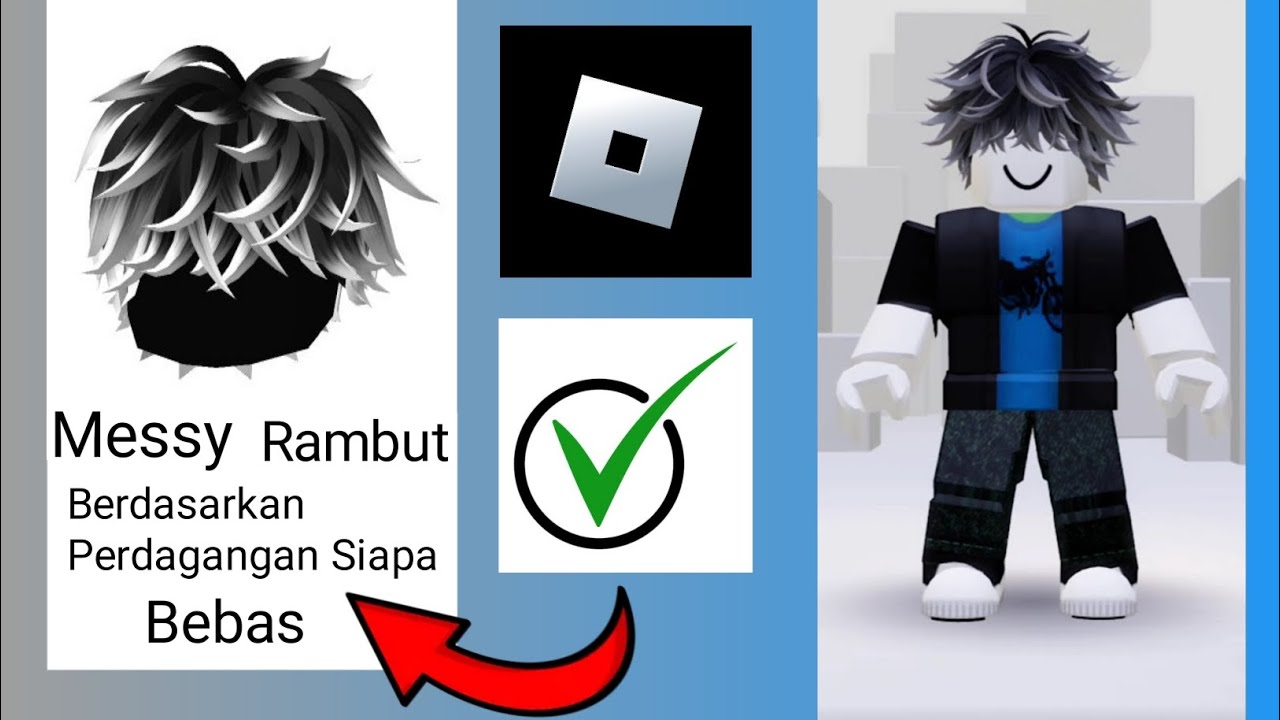 Cepat! Cara mendapatkan item rambut berantakan gratis di Roblox