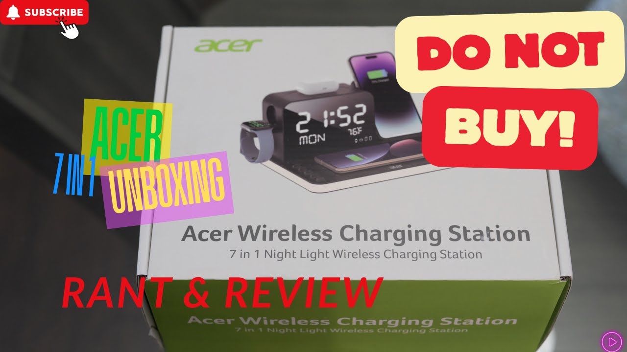 Зарядная станция Acer 7-в-1. Обзор и критика. НЕ ПОКУПАЙТЕ! Покупатель, будьте бдительны! @Acer