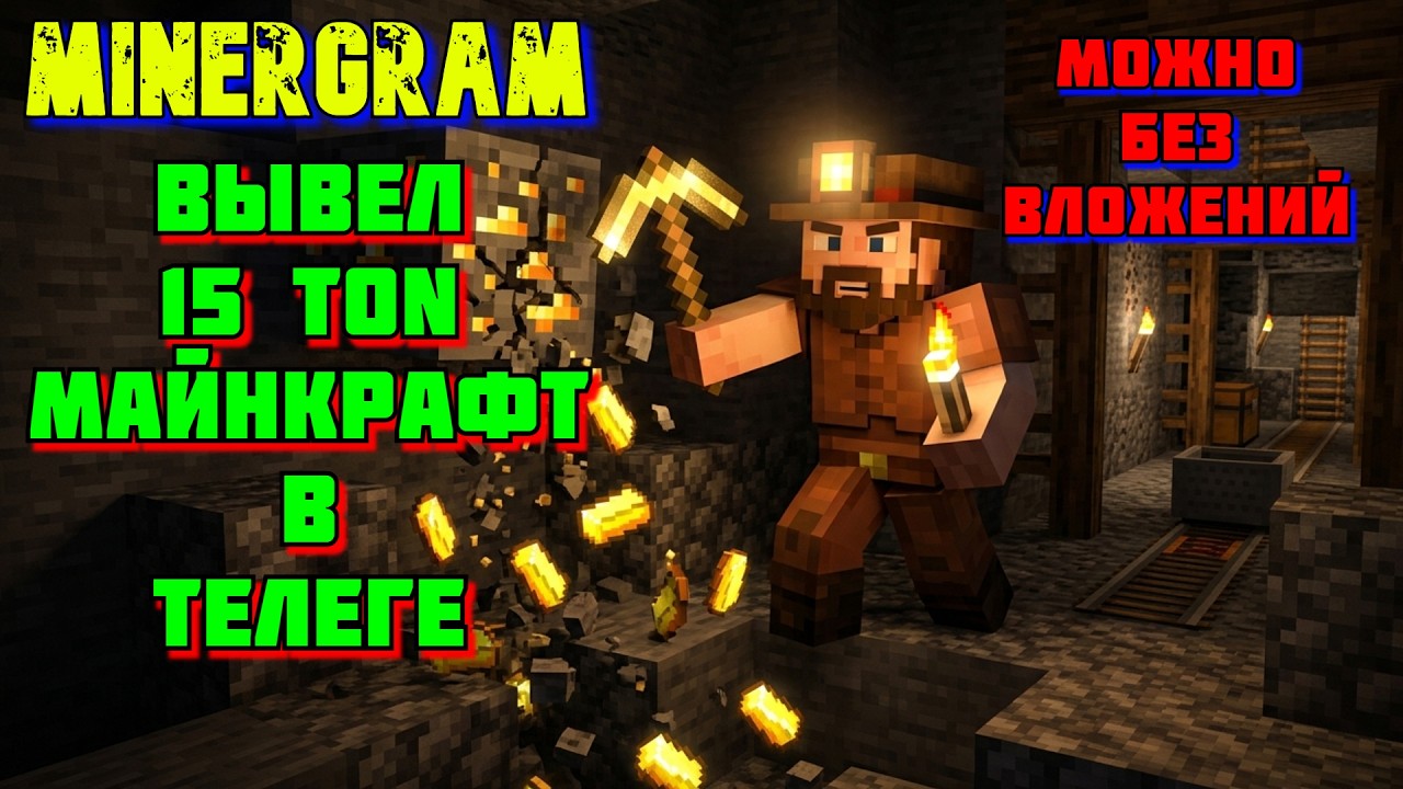 НОВАЯ ОБНОВА🎮ИГРАЙ В Minecraft И ВЫВОДИ TON МОЖНО БЕЗ ВЛОЖЕНИЙ💸