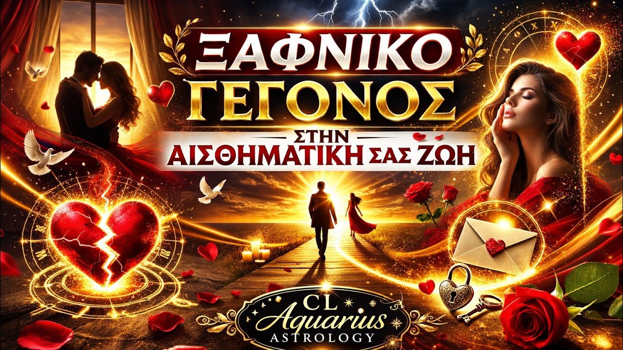 💌Ετοιμάσου για να μάθεις την αυριανή ημέρα ποιό ξαφνικό γεγονός θα αλλάξει την ροή της ζωής σου 🤔