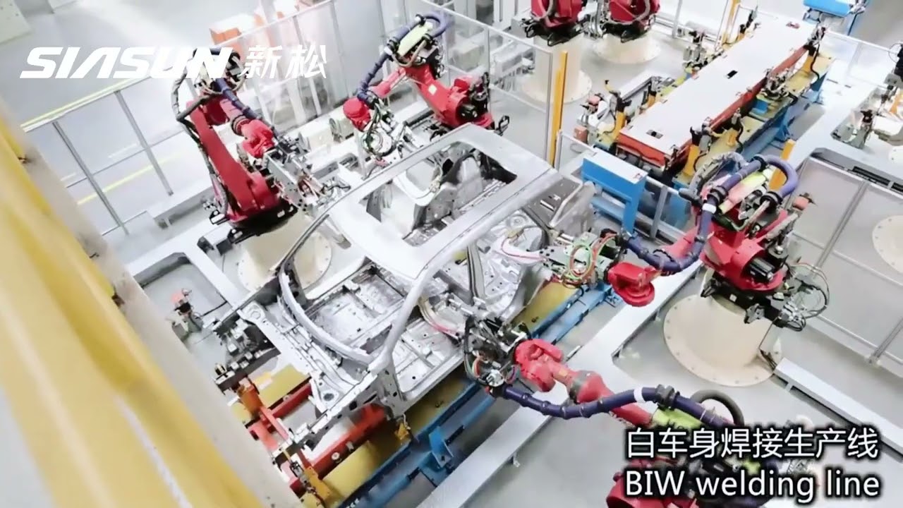 SIASUN Robot&nbsp;White Body Spot Welding#industrialrobots #spotweldingmachineprice