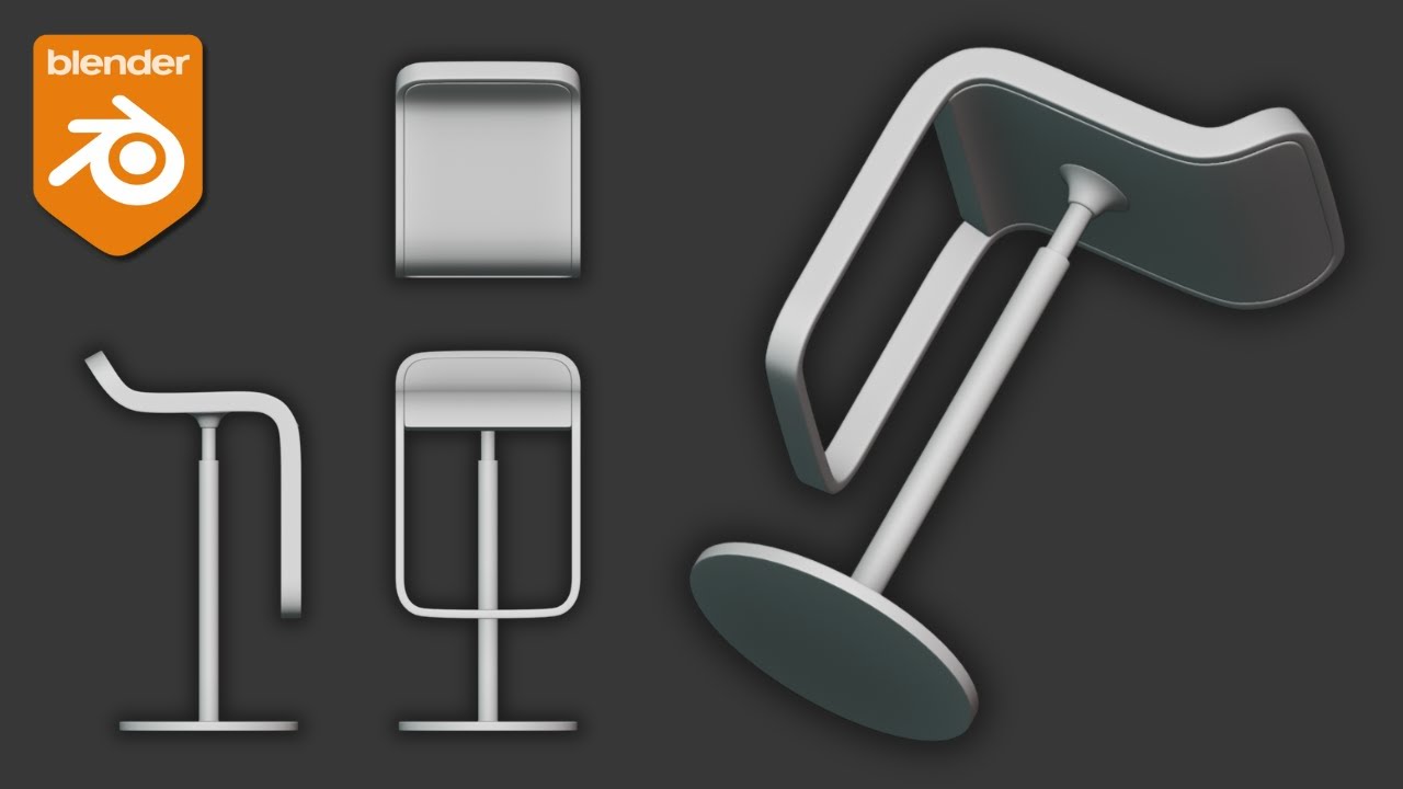 Learn 3D Modeling : Piston Stool | 3D Blender Tutorial
