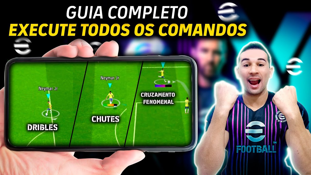 COMO FAZER TODOS OS NOVOS DRIBLES,CHUTES E MACETES DO EFOOTBALL 2024 MOBILE, SURPREENDA O ADVERSÁRIO