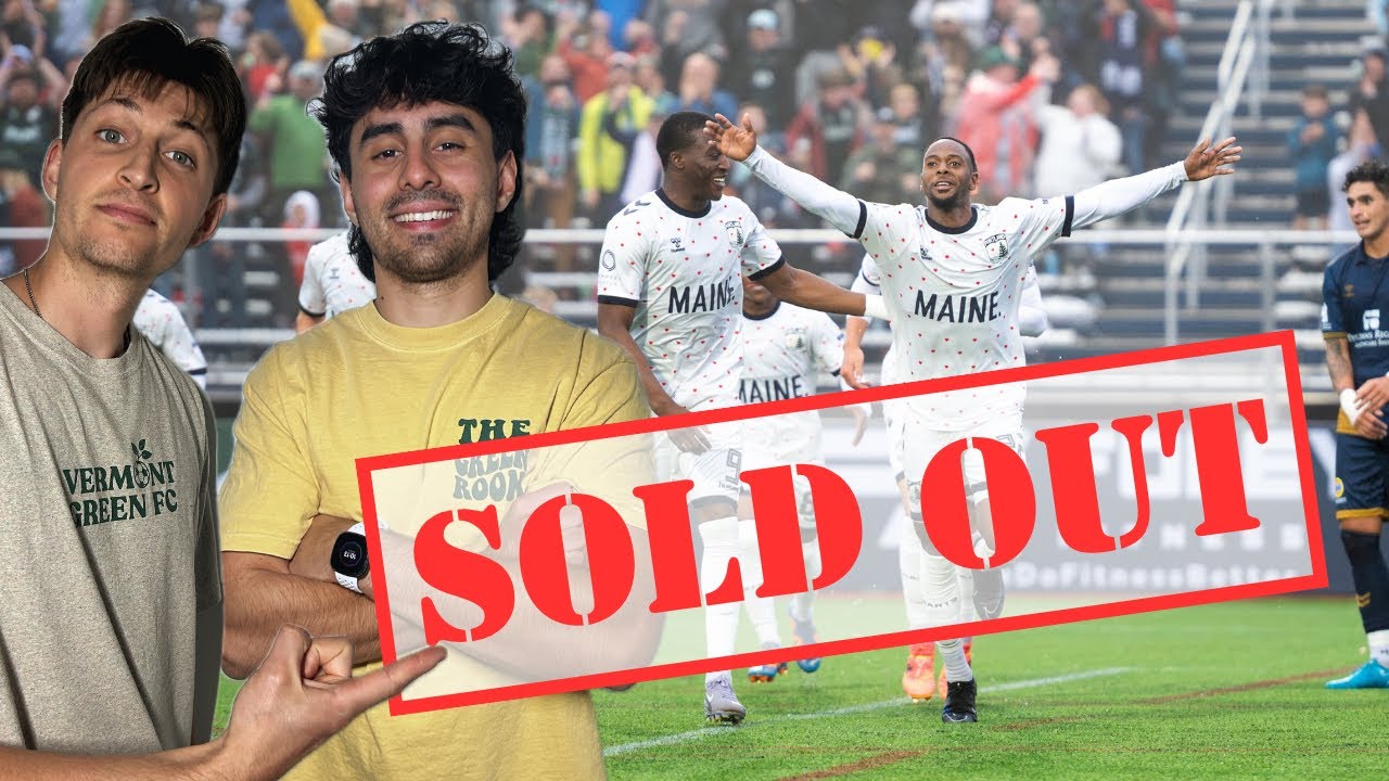 SOLD OUT Soccer Match In Maine | Portland Hearts of Pine is Taking OVER #soccer