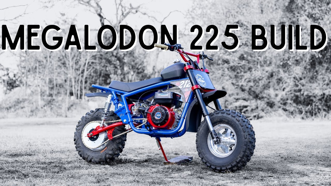 Building Andrew Porter's ULTIMATE Race Minibike - Megalodon 225 Build!