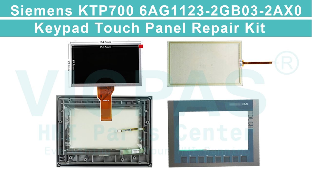 6AG1123-2GB03-2AX0 Siemens KTP7OO touchscreen keypad keyboard lcd with outer housing