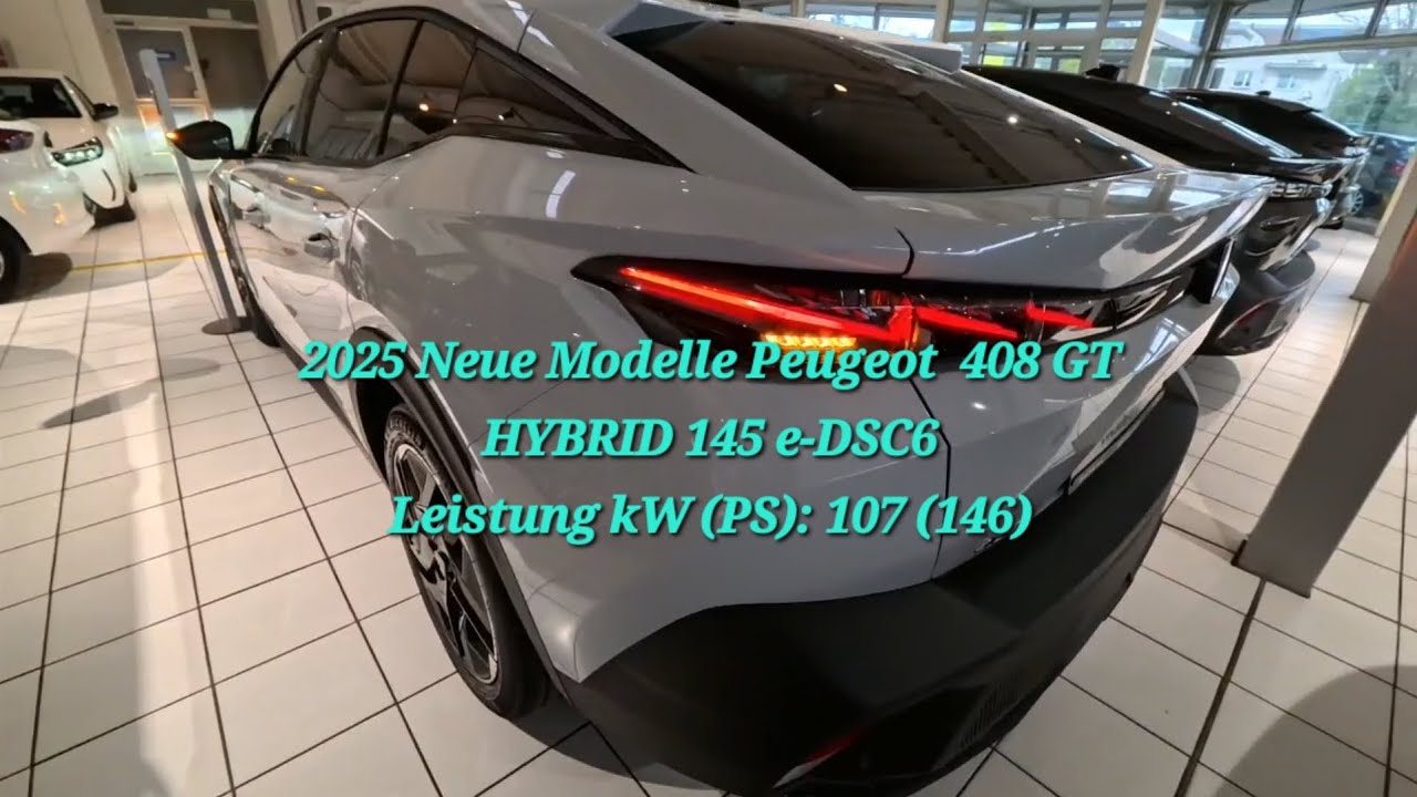 Peugeot 408 GT NEUE MODELLE 2025 Hybrid EXTERIEUR  INTERIEUR DETAILS @MYKOLAGALIMA7680